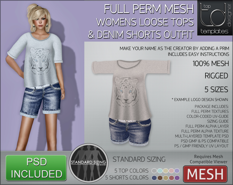 TD Templates | Clothing Templates For SL